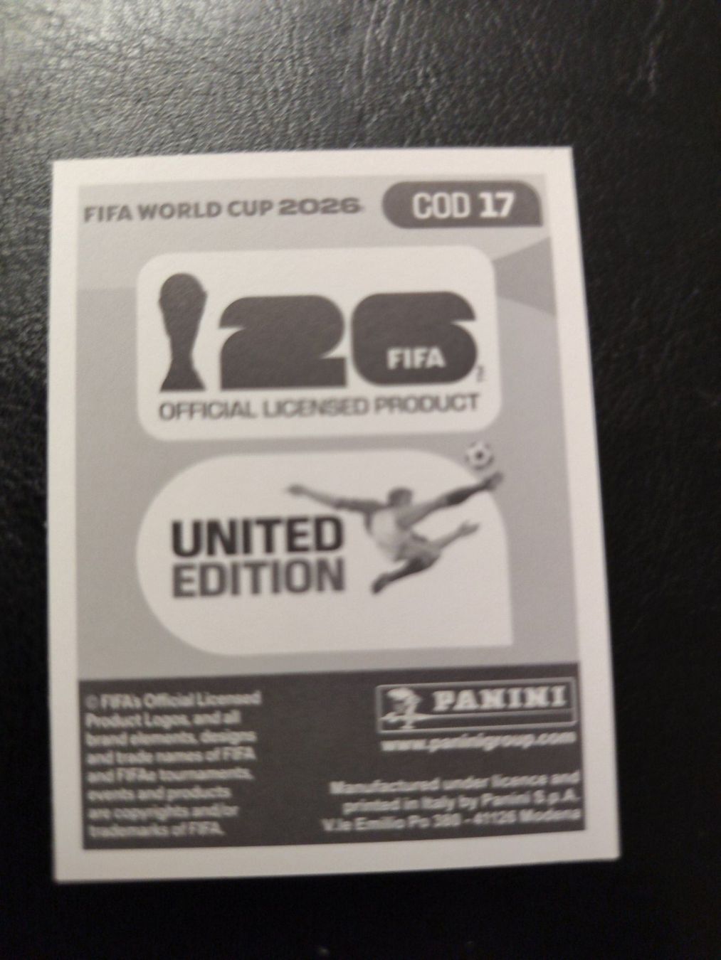 Panini Carte collezionabili: Panini FIFA World Cup 2026 COD 17 – Nuovo (secondo la descrizione) da Matzingen venduto da Clie42 1