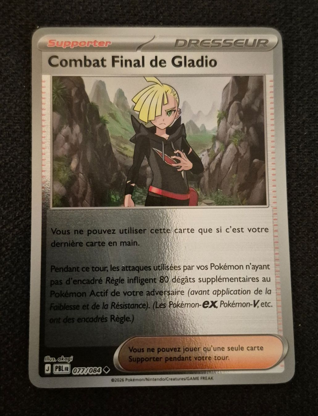 Pokémon Sammelbilder & Trading cards: COMBAT FINAL DE GLADIO 077/084 REVERSE POKEMON NUIT NOIRE – Gebraucht aus Grand-Lancy von luc111