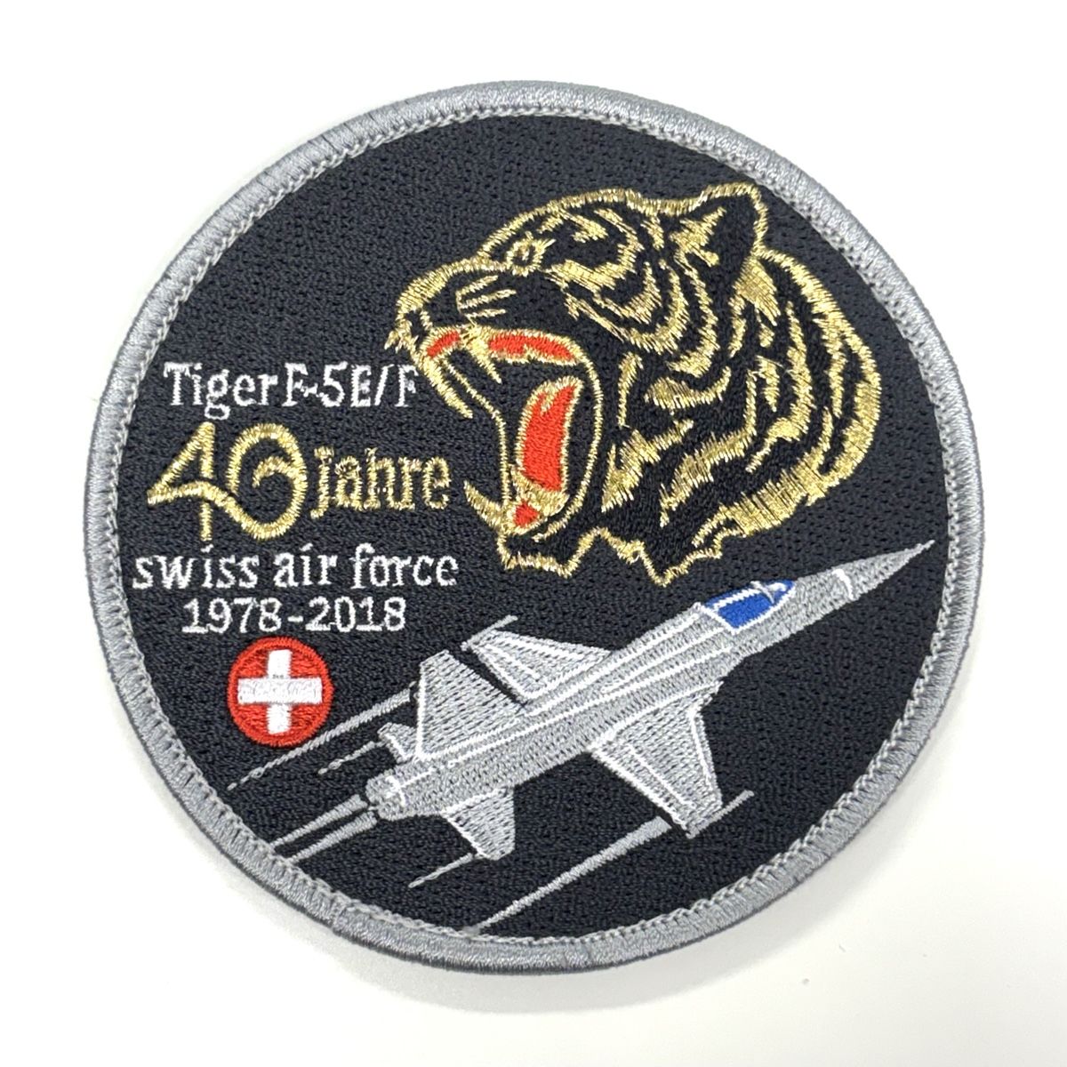 Schweizer Armee Placchette & Badge: Patch Schweizer Luftwaffe F-5 Tiger Armee – Usato da Riedikon venduto da Rokh01