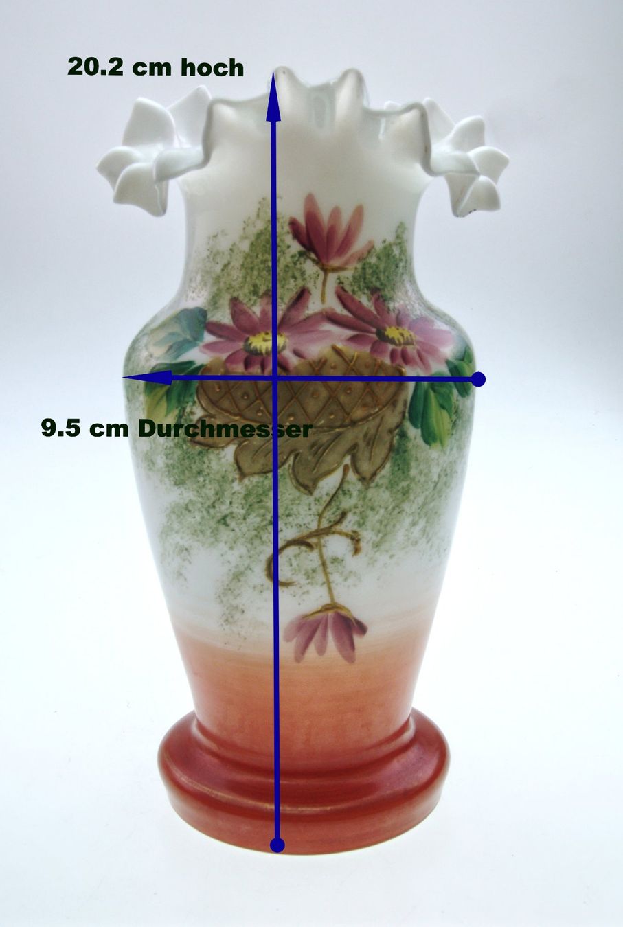 Vasi & Recipienti: Milch- Opalglas Vase mit Wellenrand Jugendstil – Usato da Langenthal venduto da TolleGeschenke2026 7