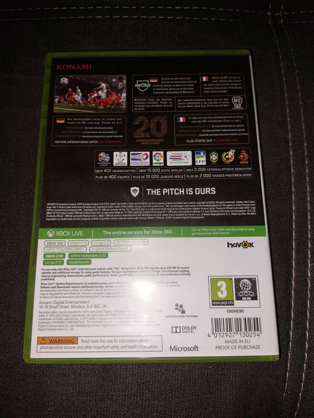 Microsoft Spiele: Pro Evolution Soccer 2016 Xbox360 – Gebraucht aus Schenkon von 1996234 1