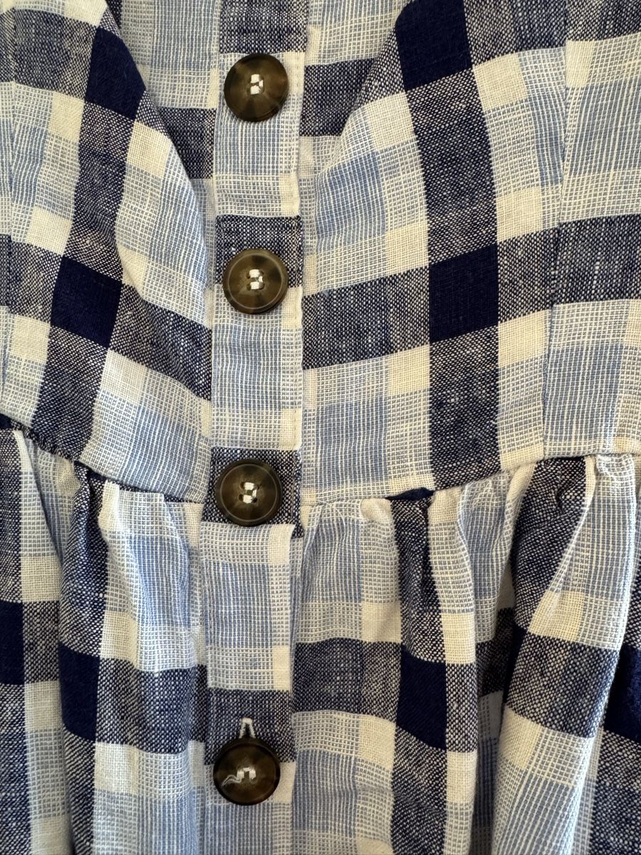 Reformation Vestiti: Reformation Linen Gingham Dress US2 – Usato da Zürich venduto da mar_2f5c 1