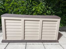 Gartenbox Aufbewahrungsbox Kunststoff 134x64x58 cm