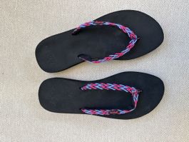 Reef Flip Flops Damen Grösse 37 schwarz geflochtene Riemen