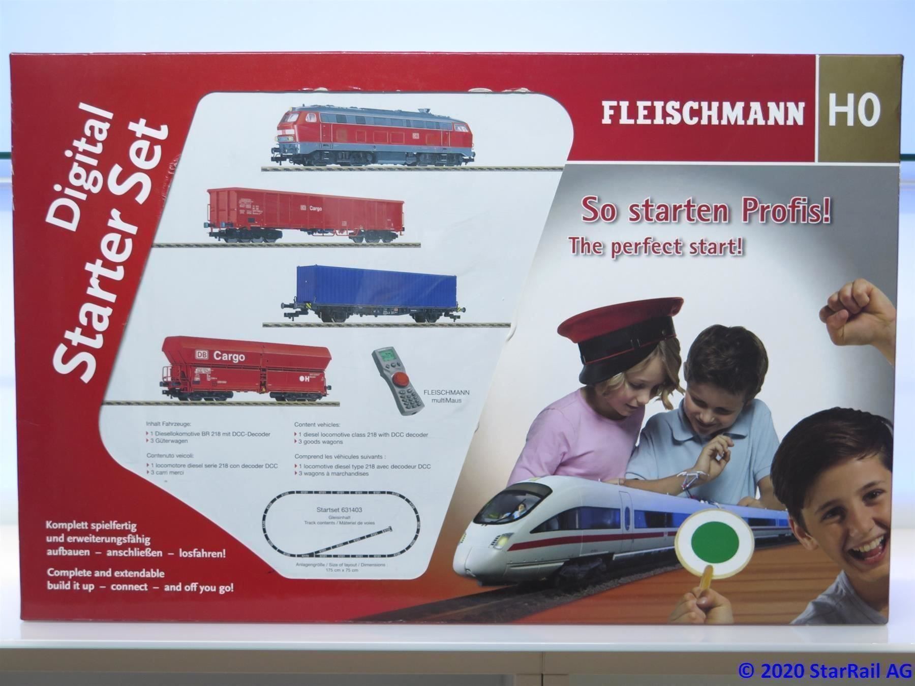 Fleischmann Modelleisenbahnen: Fleischmann 631403 DB Startset BR 218 Dummy Digital Sound – Gebraucht aus Ennetbaden von StarTrain 9