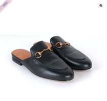 Princetown Horsebit T.35 cuir bleu marine Gucci