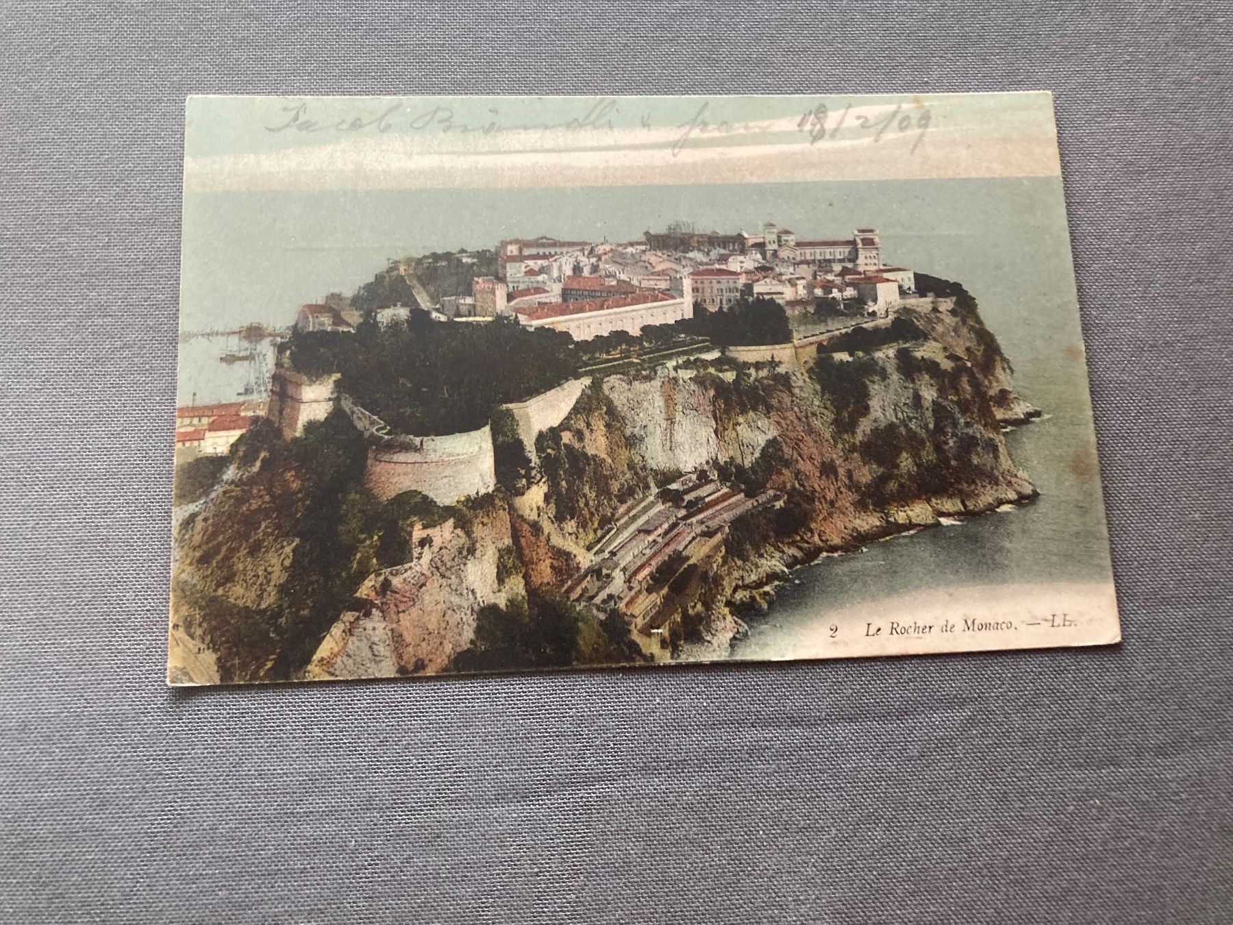 Cartoline postali: Alte Ansichtskarte Monaco, Le Rocher, ca. 1900, – Usato da Zürich venduto da mik_h9ty