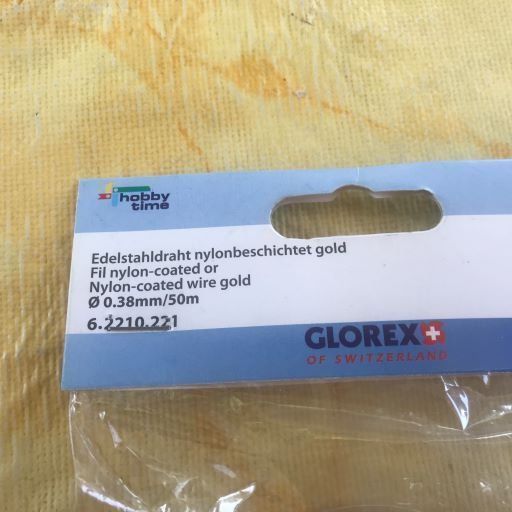 Ferramenta: EDELSTAHLDRAHT NYLONBESCHICHTET GOLD – Nuovo e nell'imballaggio originale da Ostermundigen venduto da crazy-horse-1840 1