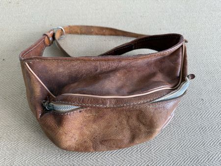 Vintage Leder Bauchtasche