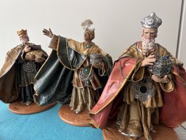 Claudia Riso Krippenfigur König, Winter Deko, Rarität!