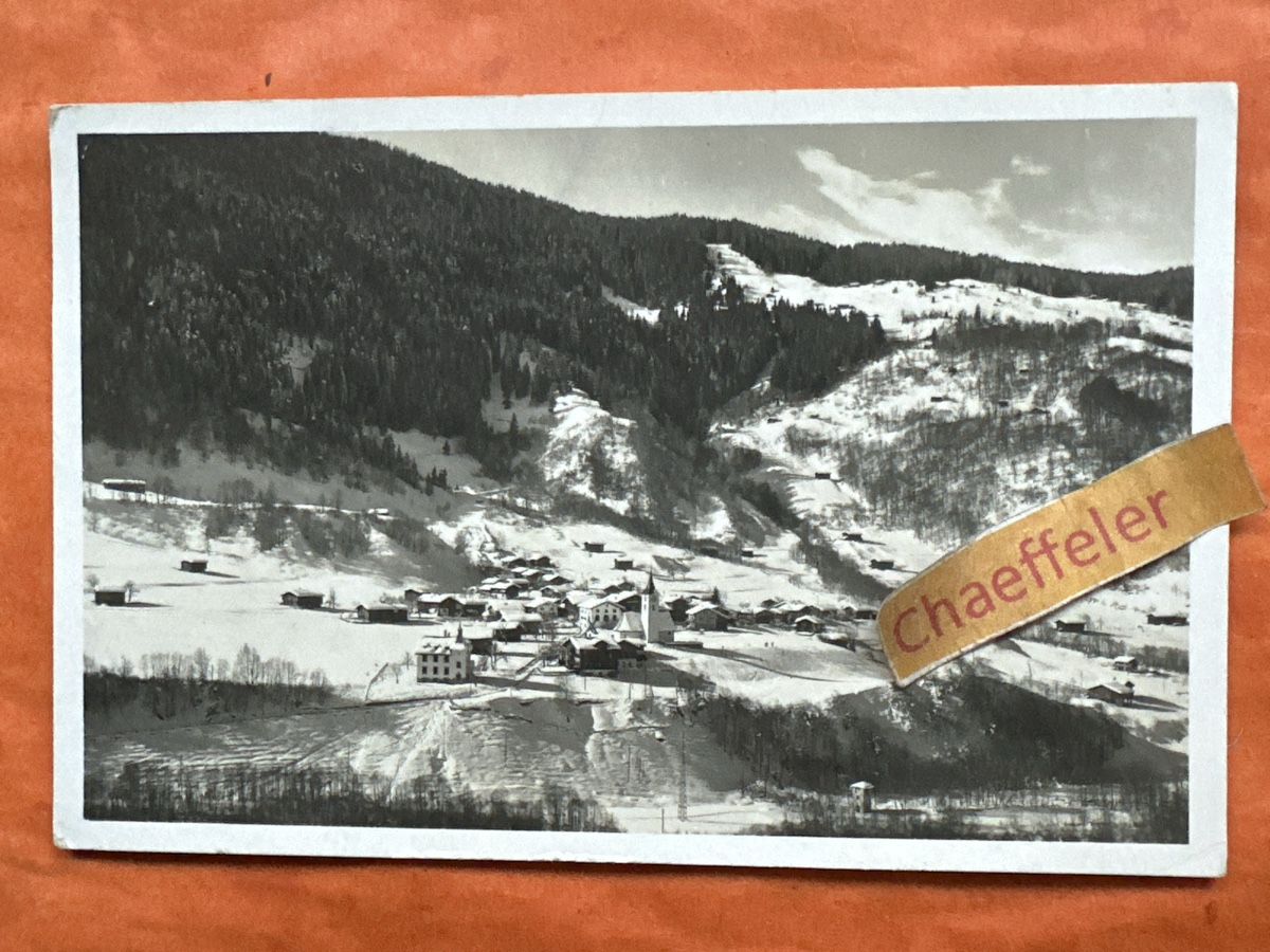 Cartoline postali: Alte Ansichtskarte Serneus GR, ca. 1947, Graubünden! – Usato da Zürich venduto da Chaeffeler