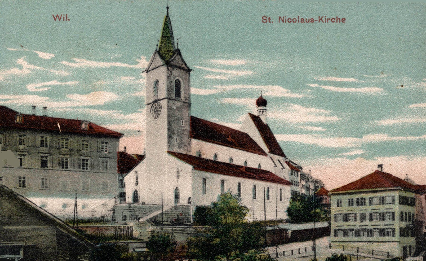 Ansichtskarten: Wil. St. Niklaus-Kirche – Gebraucht aus Bronschhofen von Astore