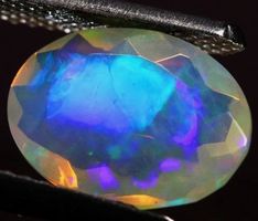 Oval Faceted Ethiopian Welo Opal 1.40 Cts #A11