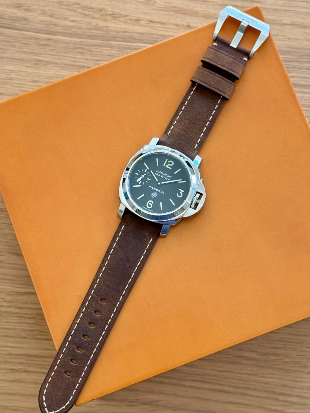Panerai Uhren: Panerai Luminor Marina PAM01005 - New Strap - Full Set 2017 – Gebraucht aus Lausanne von Waltana 8