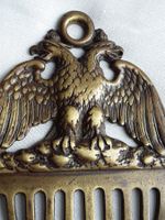 Antiker Messingkamm mit Doppeladler ca 1850 oder älter