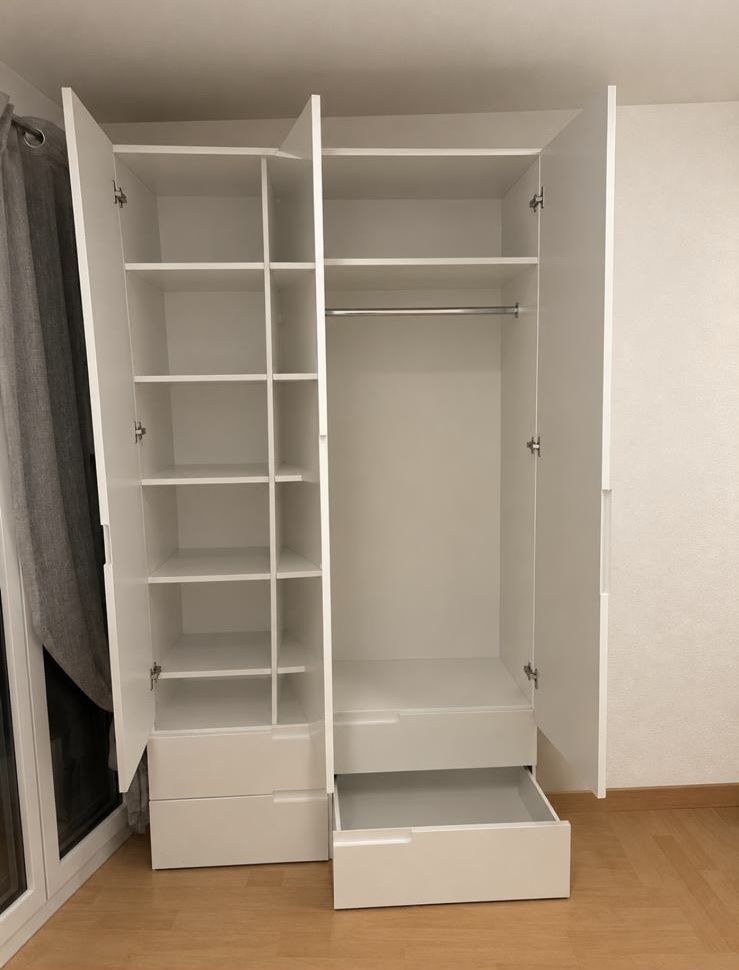 Schränke: Armoire blanche avec miroir  – Gebraucht aus Savièse von chl_tk9k 1