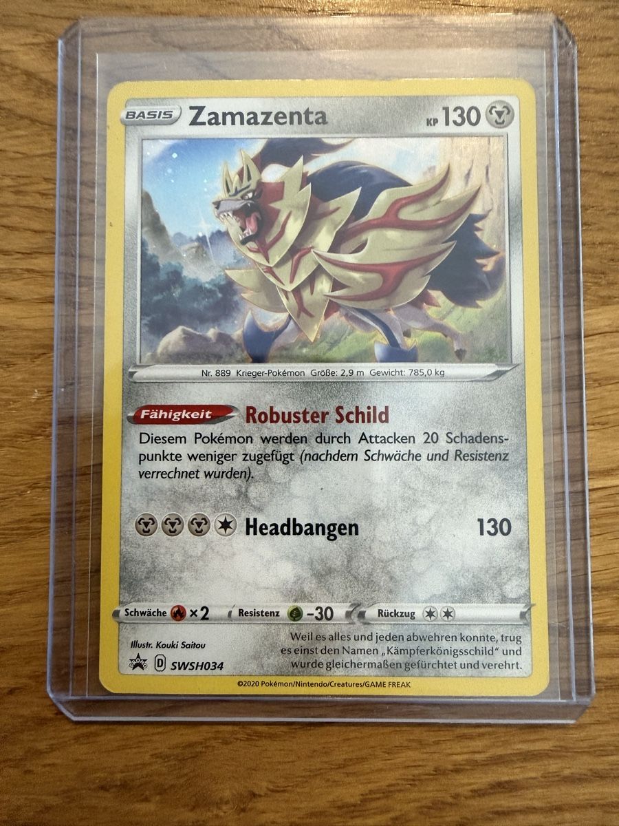Pokémon Cartes à collectionner: Zamazenta SWSH034 – D'occasion à Amriswil par sim_nlb6