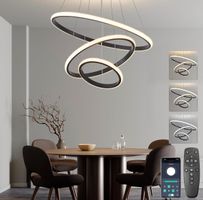 Pendelleuchte Hängeleuchte schwarz rund ring Esszimmerlampe