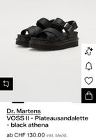 Dr. Martens VOSS II Plateau Sandale schwarz Grösse 38