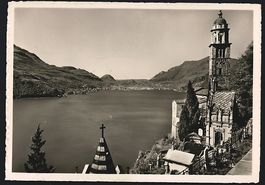 Morcote /Lago di Lugano, Panorama mit Tu
