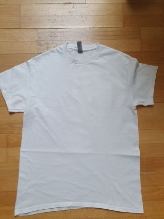 T-Shirt weiss Totenkopf Druck Grösse M