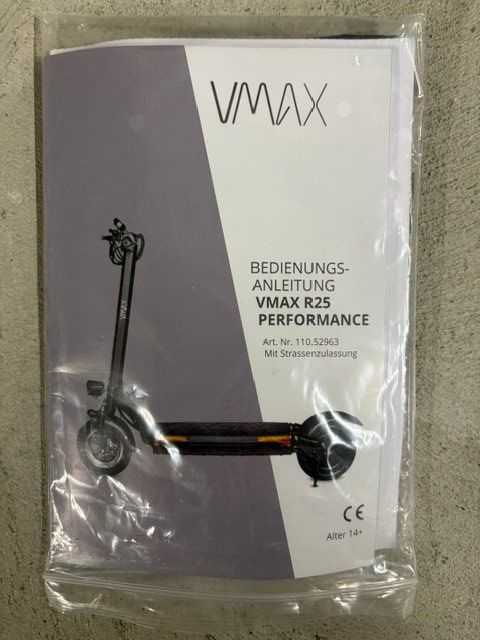 Scooter: E-Scooter Vmax R25 schwarz Gebraucht – Usato da Wil SG venduto da PUMA039 5