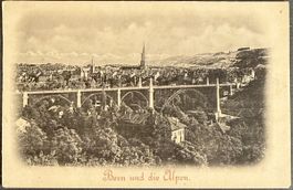 AK/Postkarte: Bern und die Alpen um 1905