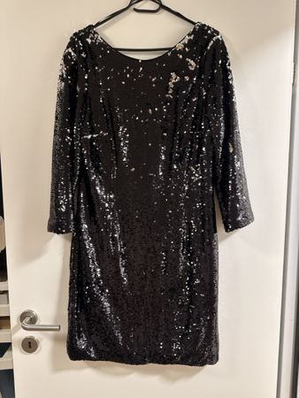 Schwarzes Pailletten Kleid