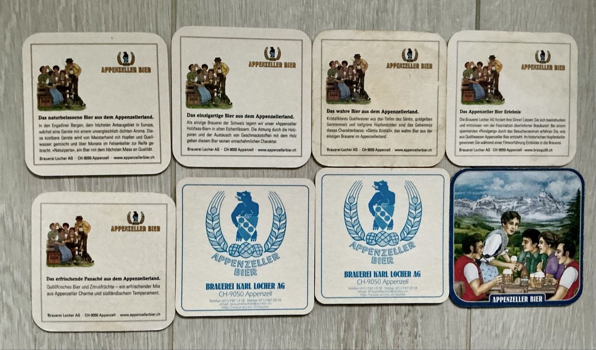 Sottobicchieri: Appenzeller Bierdeckeln – Usato da Arcegno venduto da Denni 1