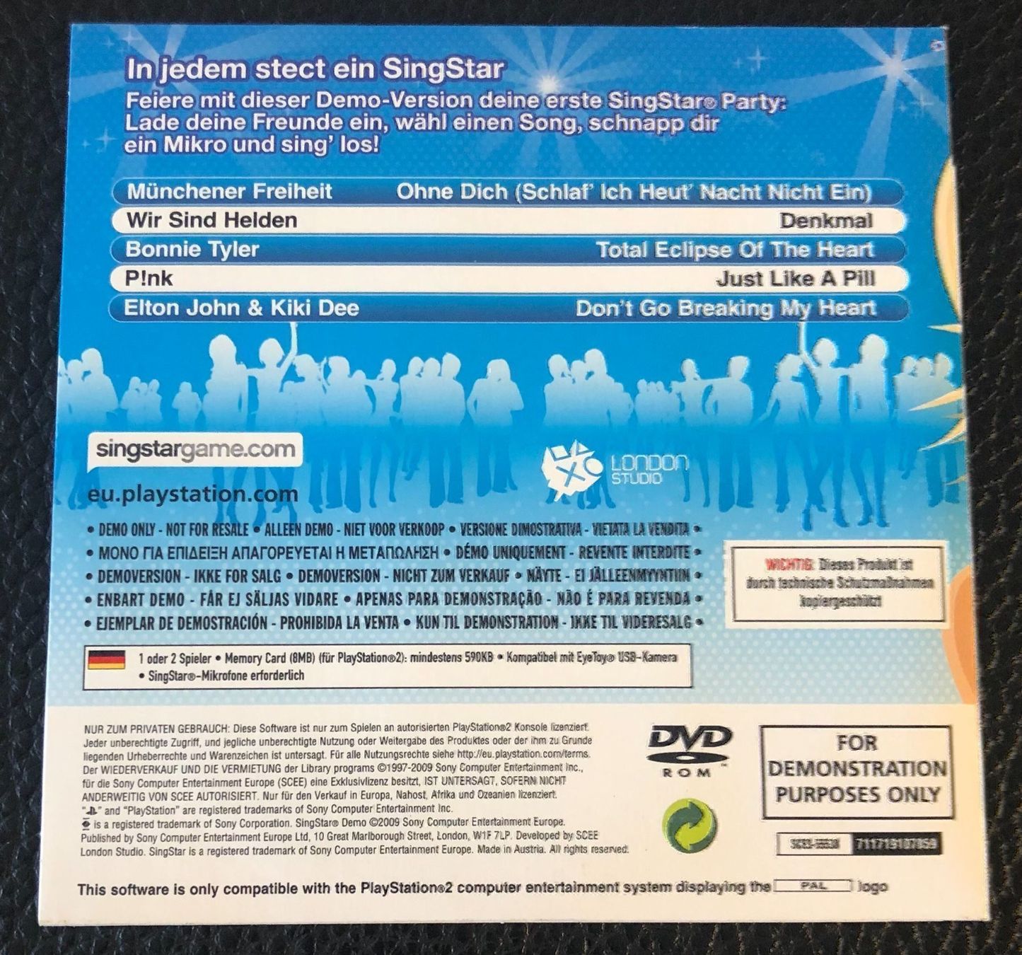 Sony Jeux: SingStar Sony PS2 Demo – D'occasion à Kestenholz par Naruto_01 1