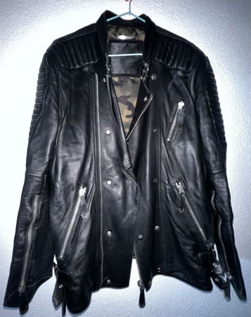 Philipp Plein Lederjacke Schwarz - LIMITED EDITION  Original