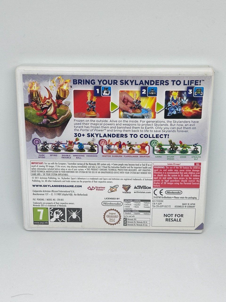 Nintendo Giochi: Skylanders: Spyro's Adventure - Nintendo 3DS – Usato da Giubiasco venduto da LorisVale 1