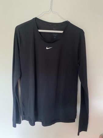 Langarmshirt Schwarz Grösse M