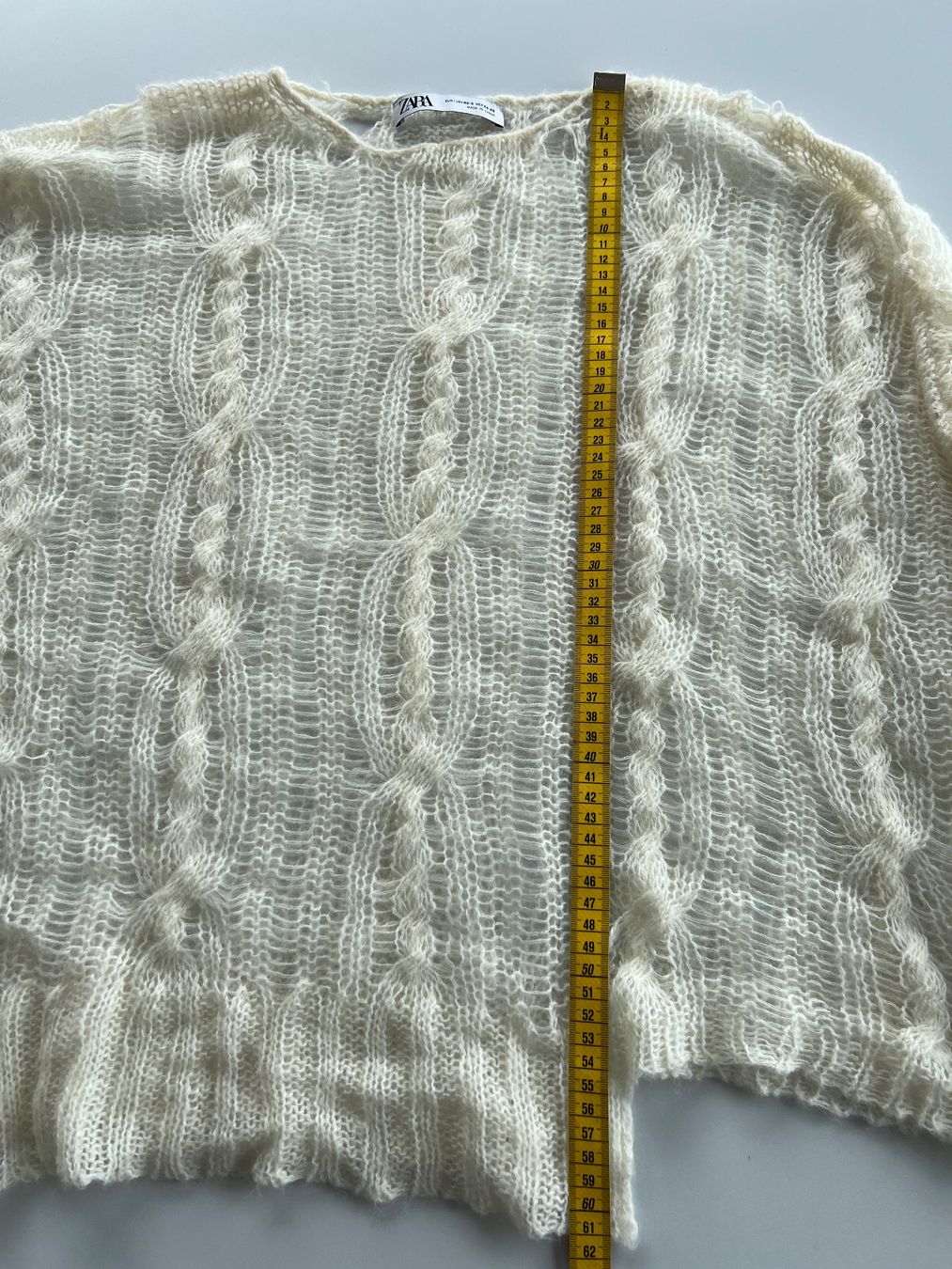 Zara Maglioni & Felpe: ZARA Oversize Strickpullover Cremeweiß mit Zopfmuster Gr. XS – Usato da Büetigen venduto da Jabo 5