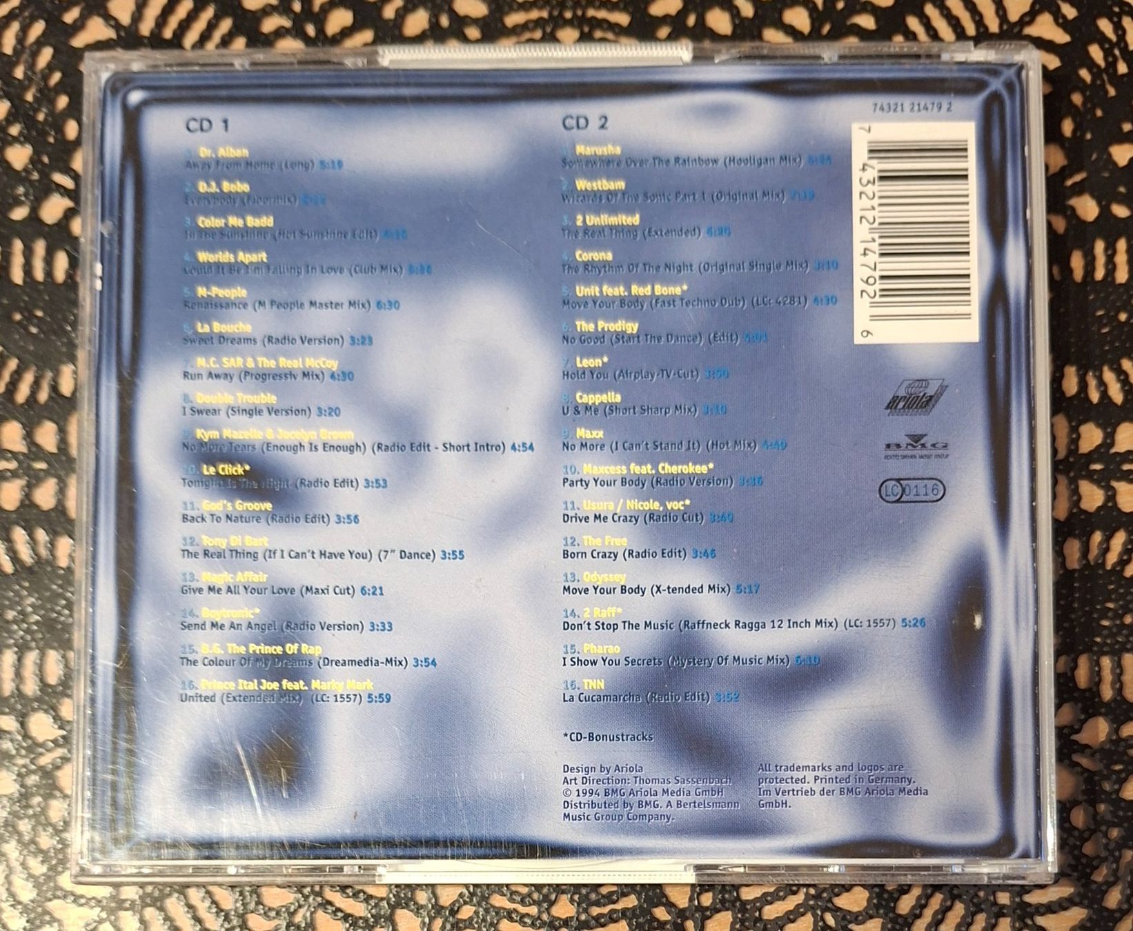 CD: Maxi Dance Senation 14, 2CD Hit Compilation Sampler 1994 – Usato da Schönenberg TG venduto da breiti12 1