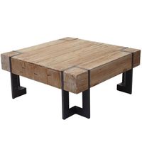 Couchtisch, Tanne Holz rustikal massiv - 90x90cm