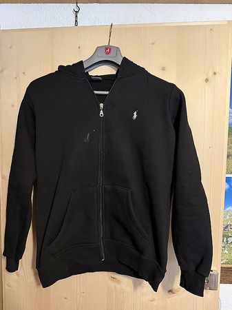 Schwarze Kapuzenjacke Grösse M