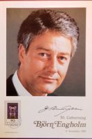 Björn Engholm Autogramm Sammelkarte 18x26cm