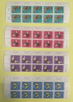 Pro Juventute 1954 10-er Blocks mit Tabs Schmetterlinge **