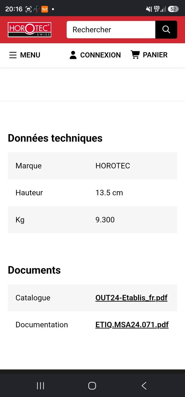 Établis: Établi horloger  – Neuf avec emballage d'origine à Tavannes par psylowzof 7