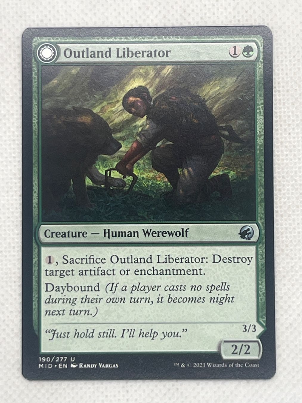 Magic The Gathering Sammelbilder & Trading cards: MTG Outland Liberator MID 190 Englisch Uncommon – Gebraucht aus Hinterkappelen von Kim1992