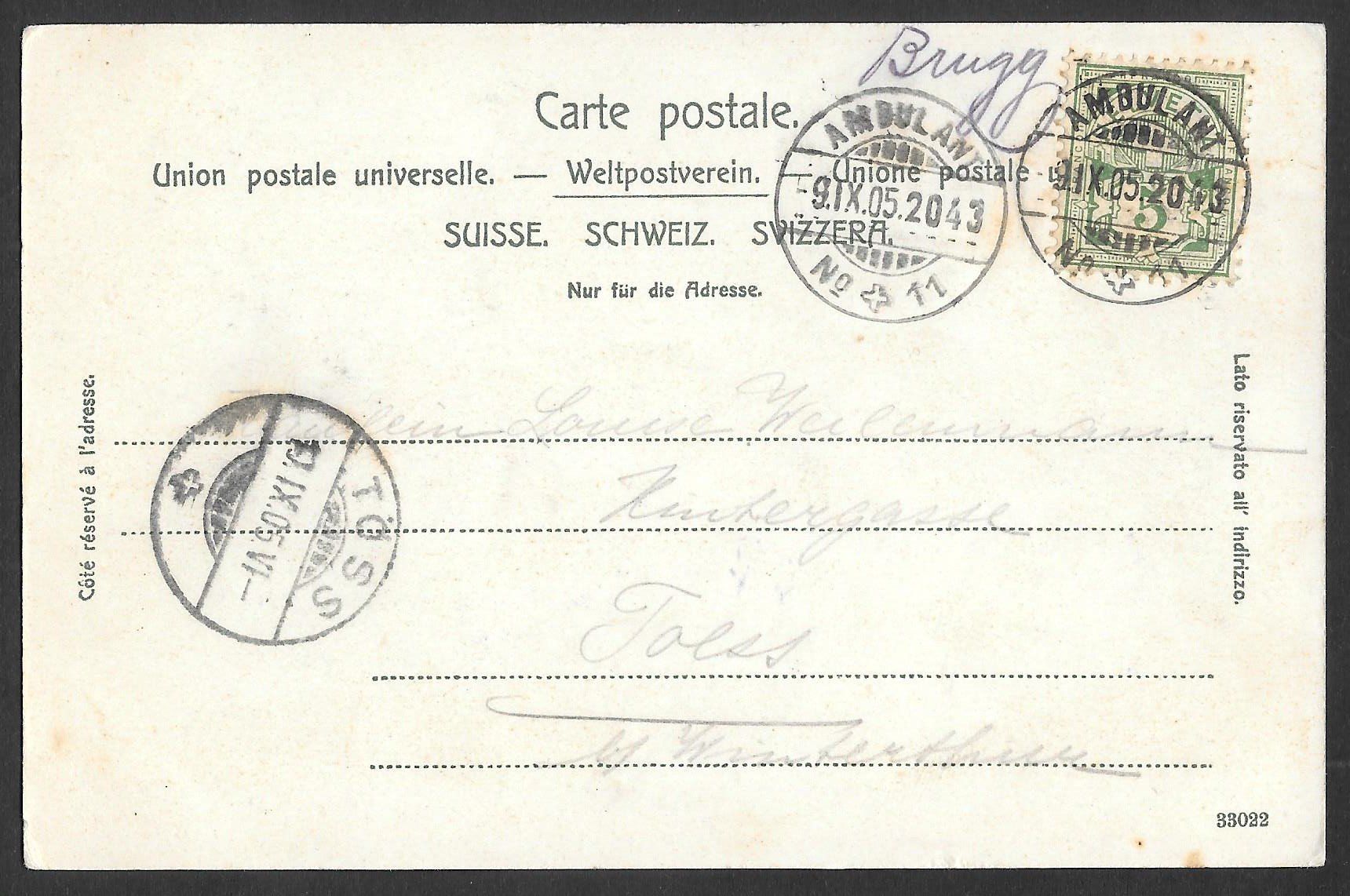 Cartoline postali: Brugg Teilansicht – Usato da Olten venduto da clotaldi 1
