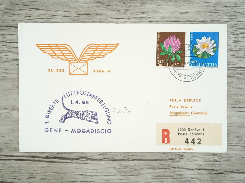 TR77 Enveloppe + Timbre Suisse 1965 Theme Aviation (Gebraucht) in ...