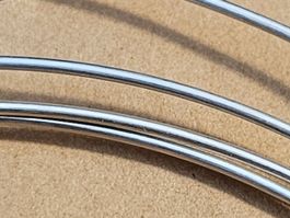 1 Meter 925 Silber Draht 0,8 mm Silberdraht basteln Ösen