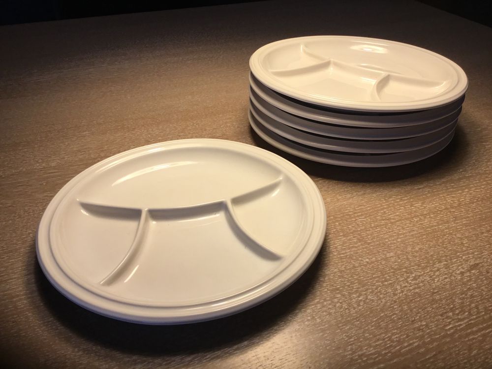 6 Fondue Chinoise Teller Porzellan weiss Kaufen auf Ricardo