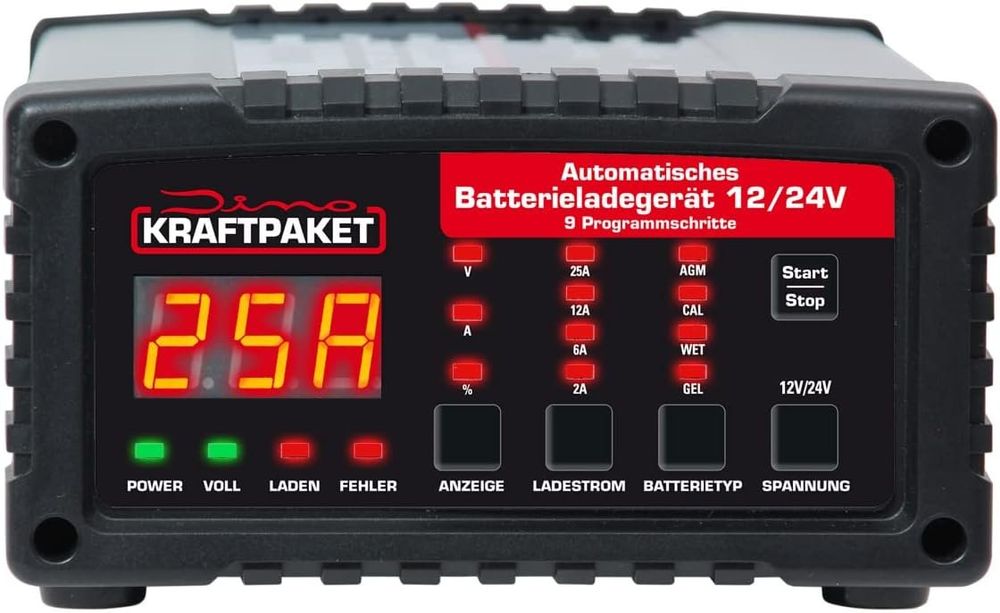 Profi Batterie-Ladegerät 12 Volt/24 Volt von Dino Kraftwerk