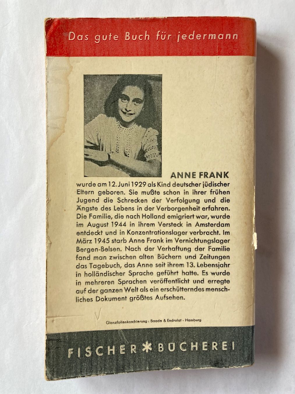 Libri: Taschenbuch: Anne Frank Tagebuch – Usato da Bubendorf venduto da Alpenheidi 1