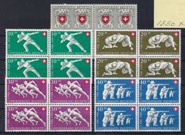 1950 Pro Patria Viererblocks postfrisch   15967