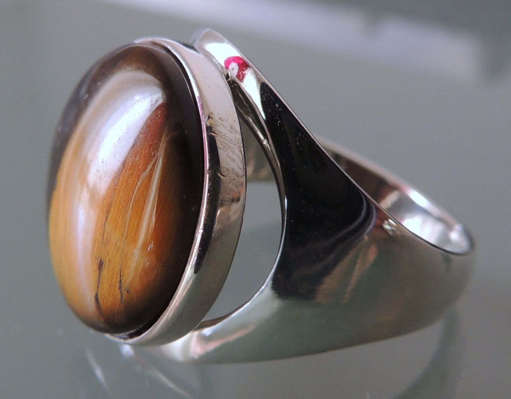 Anelli: Silber 925 Tigerauge Fingerring Gr. 57 – Nuovo e nell'imballaggio originale da Waldenburg venduto da schaller707 3