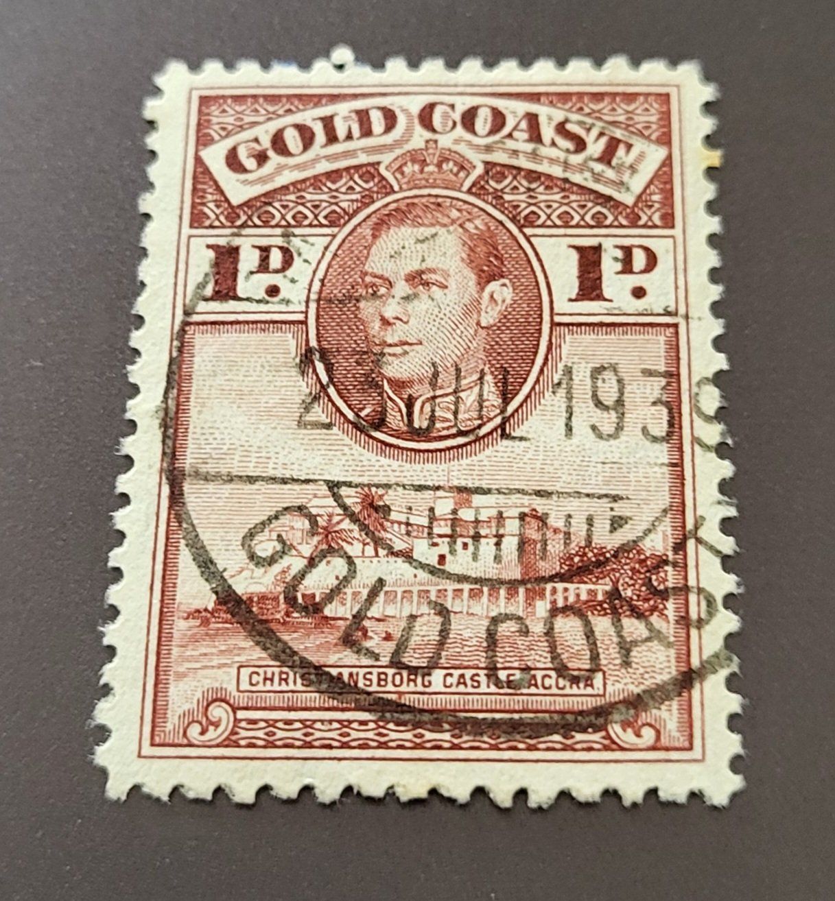 Tutti i francobolli: Goldküste 1938 alte briefmarke – Usato da St Gallen venduto da Stampsalshobby